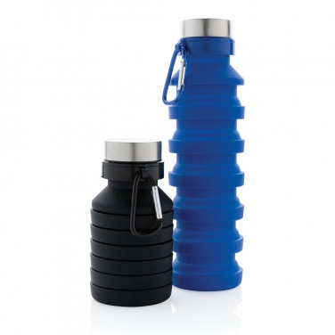 Logotrade promotional item picture of: Leakproof collapsible silicone bottle with lid