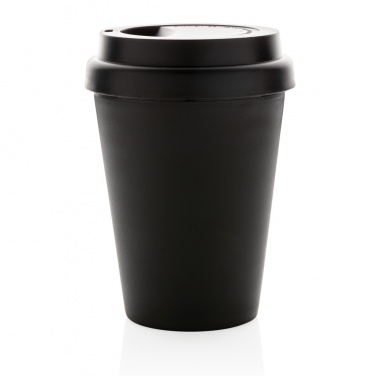 Logo trade promotional giveaways image of: Reusable double wall coffee cup 300ml