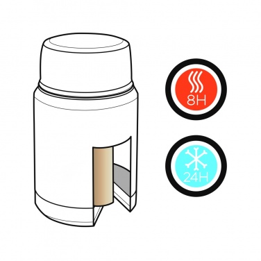 Logo trade promotional gifts image of: Swiss Peak Elite copper vacuum food container