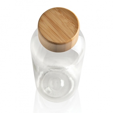 Logo trade promotional gifts image of: RCS RPET bottle with bamboo lid