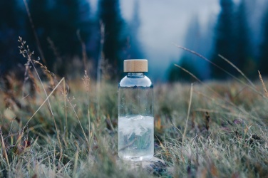 Logo trade advertising product photo of: RCS RPET bottle with bamboo lid