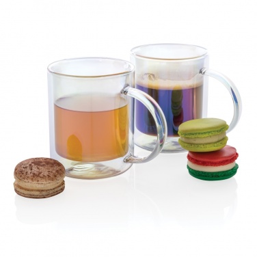 Logotrade advertising product image of: Deluxe double wall electroplated glass mug