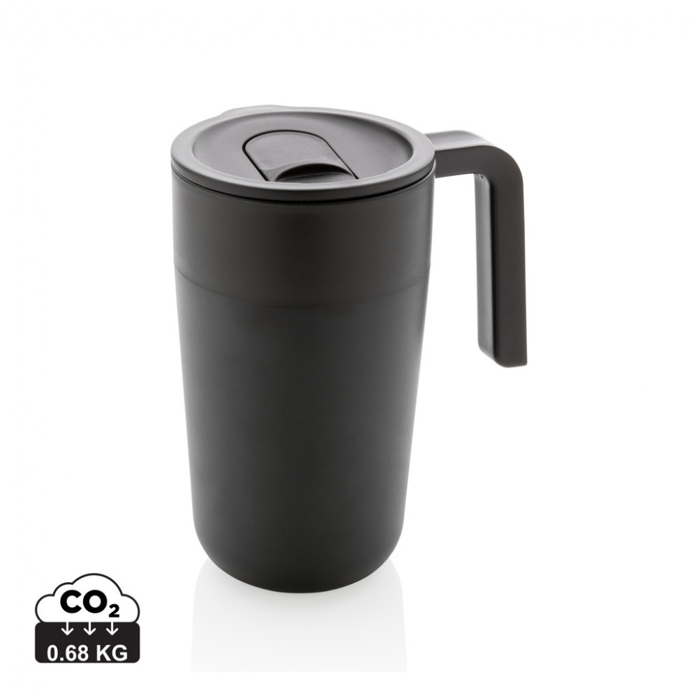 Logotrade promotional products photo of: GRS Recycled PP and SS mug with handle