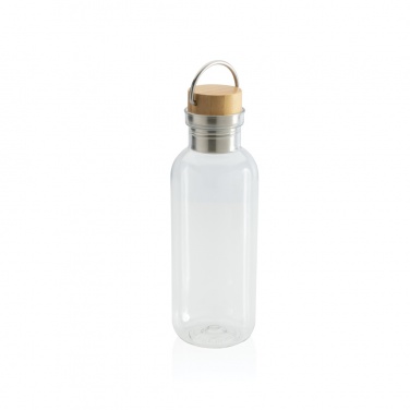 Logotrade promotional product picture of: RCS RPET bottle with bamboo lid and handle