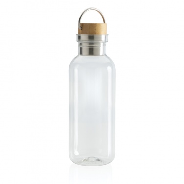 Logo trade promotional merchandise image of: RCS RPET bottle with bamboo lid and handle