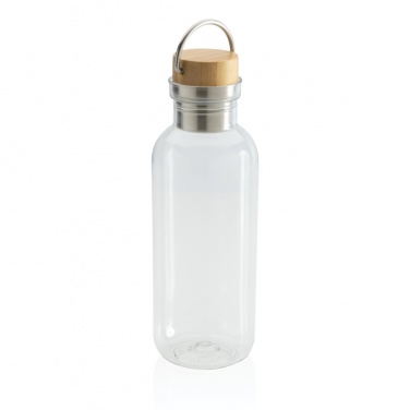 Logotrade promotional product picture of: RCS RPET bottle with bamboo lid and handle