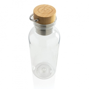 Logo trade promotional items picture of: RCS RPET bottle with bamboo lid and handle