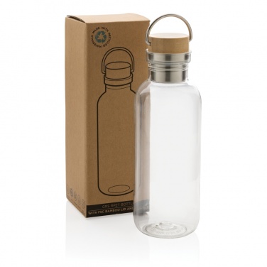 Logotrade promotional item image of: RCS RPET bottle with bamboo lid and handle