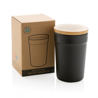 Logotrade corporate gifts photo of: GRS certified recycled PP mug with bamboo lid