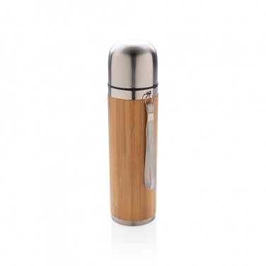 Logotrade promotional gift image of: Bamboo vacuum travel flask