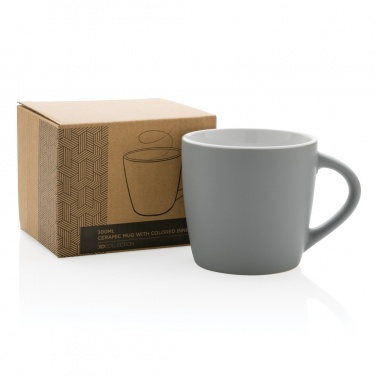 Logo trade promotional products image of: Ceramic mug with coloured inner 300ml