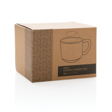 Logotrade promotional giveaway picture of: Ceramic modern mug 350ml