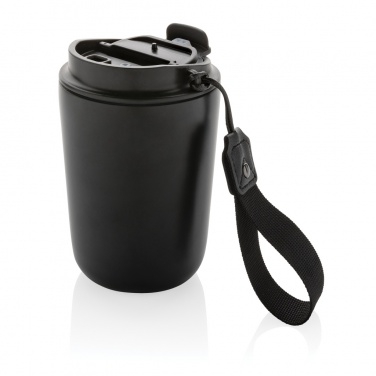 Logotrade promotional gift picture of: Cuppa RCS re-steel vacuum tumbler with lanyard