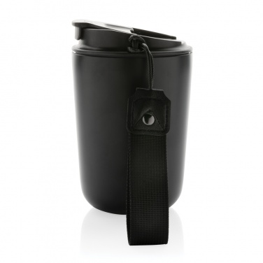 Logo trade promotional giveaway photo of: Cuppa RCS re-steel vacuum tumbler with lanyard