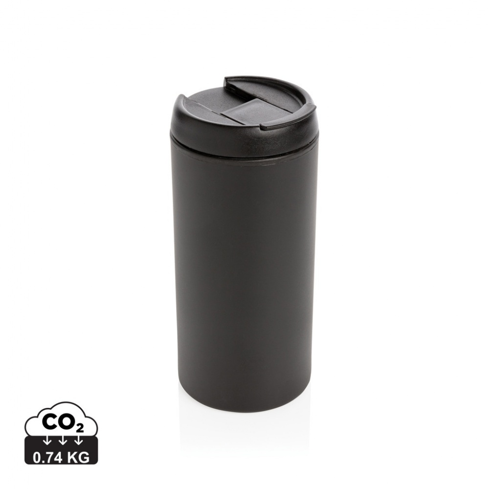 Logo trade business gifts image of: Metro RCS Recycled stainless steel tumbler
