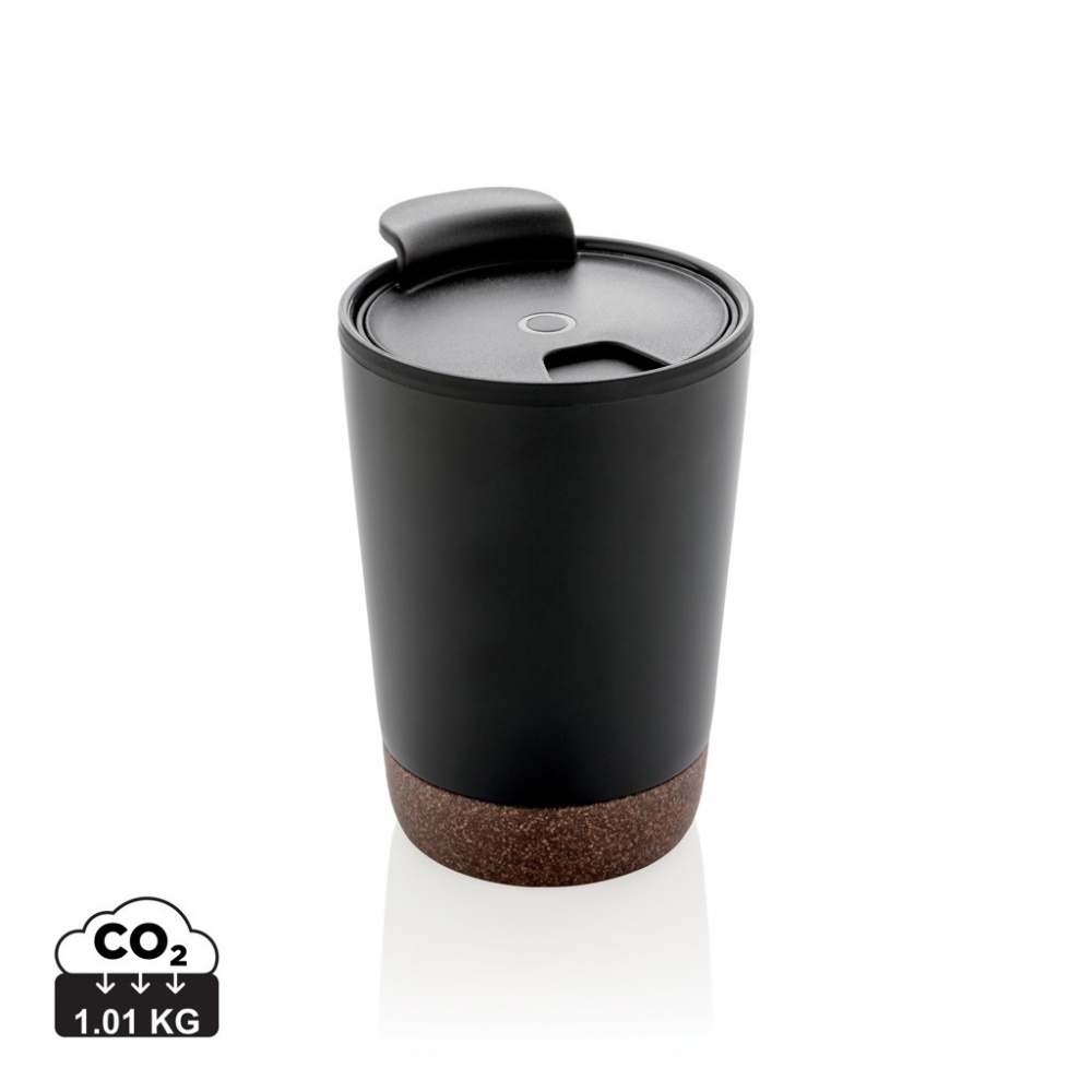 Logo trade corporate gifts picture of: GRS RPP stainless steel cork coffee tumbler