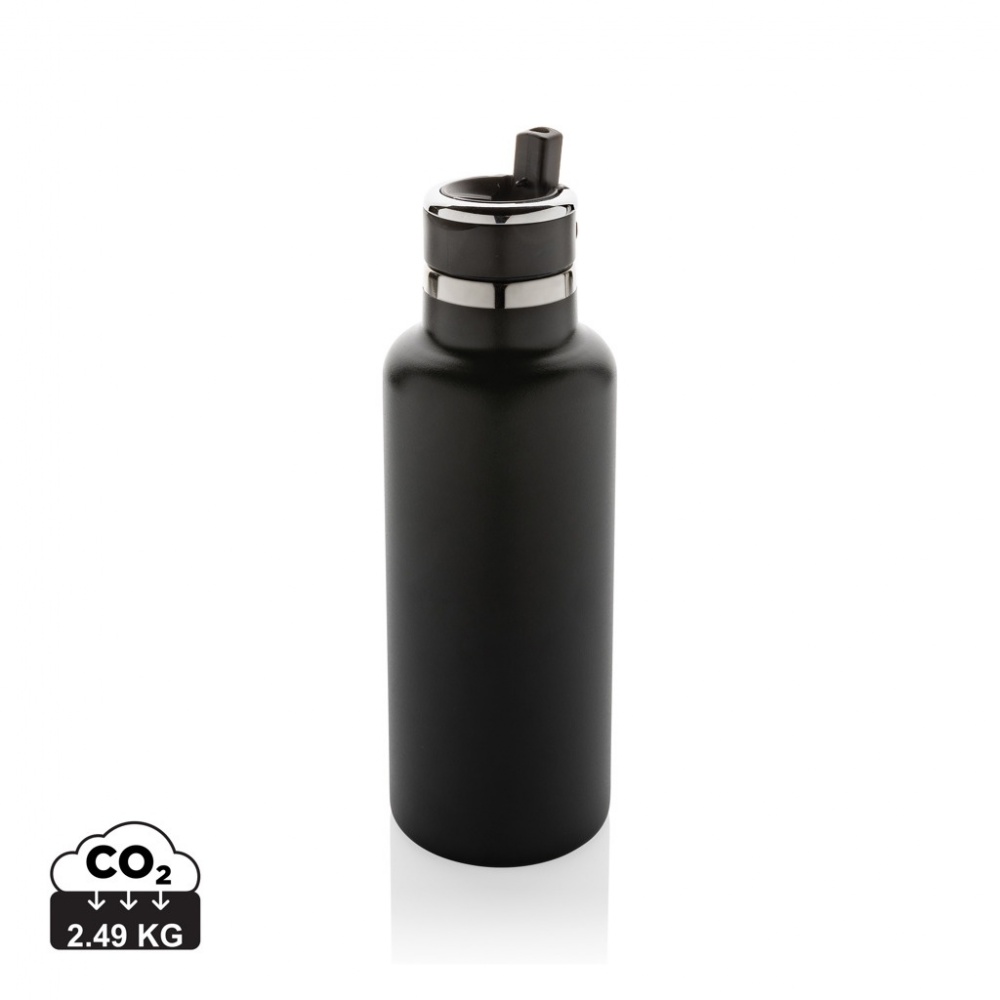 Logotrade promotional gift picture of: Hydro RCS recycled stainless steel vacuum bottle with spout