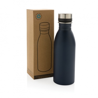 Logo trade corporate gifts image of: RCS Recycled stainless steel deluxe water bottle