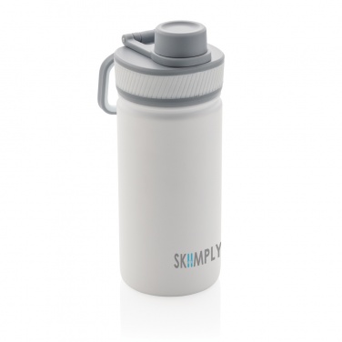 Logo trade promotional giveaway photo of: Vacuum stainless steel bottle with sports lid 550ml