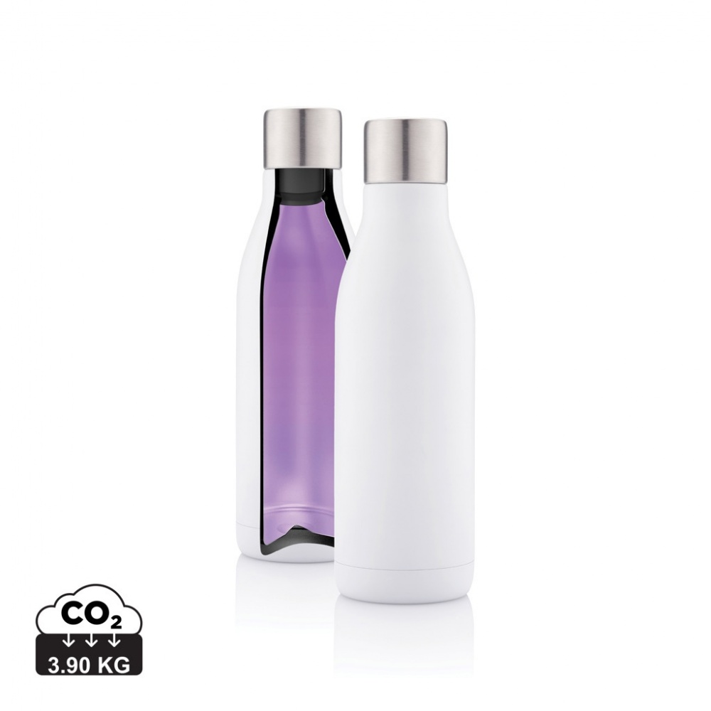 Logo trade corporate gifts picture of: UV-C steriliser vacuum stainless steel bottle