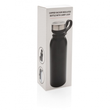Logotrade business gift image of: Copper vacuum insulated bottle with carry loop