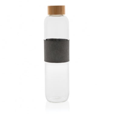 Logo trade promotional product photo of: Impact borosilicate glass bottle with bamboo lid