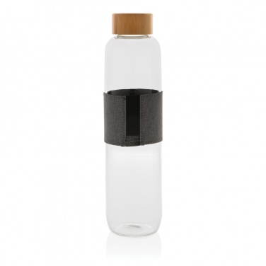 Logo trade promotional gifts picture of: Impact borosilicate glass bottle with bamboo lid