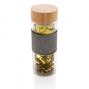 Logotrade promotional products photo of: Impact double wall borosilicate glass bottle