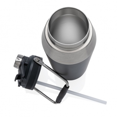 Logo trade advertising products picture of: Vacuum stainless steel dual function lid bottle 1L