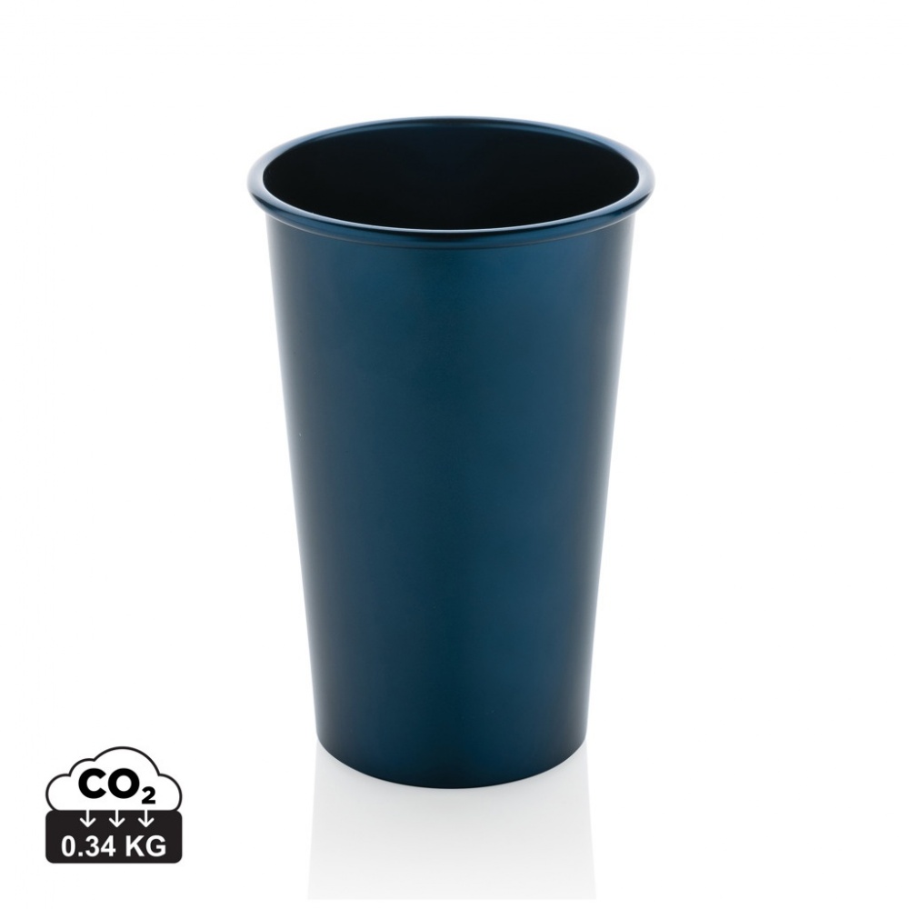 Logo trade corporate gifts picture of: Alo RCS recycled aluminium lightweight cup 450ml