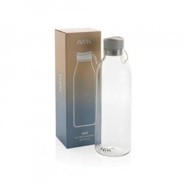 Logo trade promotional giveaways image of: Avira Atik RCS Recycled PET bottle 1L