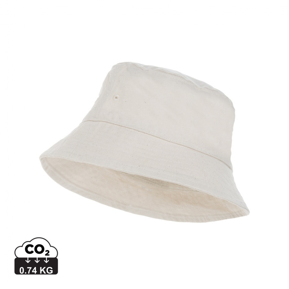 Logo trade promotional gifts picture of: Impact Aware™ 285 gsm rcanvas one size bucket hat undyed