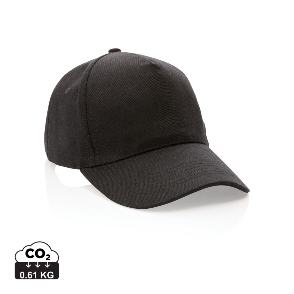 Logo trade business gift photo of: Impact 5panel 280gr Recycled cotton cap with AWARE™ tracer