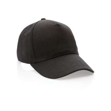 Logo trade promotional items image of: Impact 5panel 280gr Recycled cotton cap with AWARE™ tracer