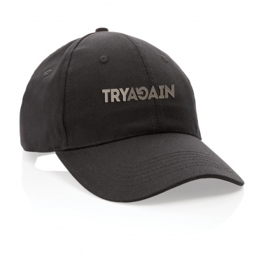 Logotrade promotional item image of: Impact 6 panel 190gr Recycled cotton cap with AWARE™ tracer