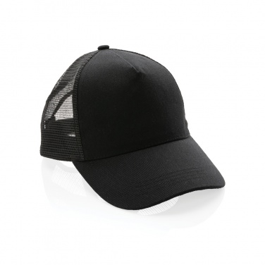 Logo trade promotional giveaways picture of: Impact AWARE™ Brushed rcotton 5 panel trucker cap 190gr