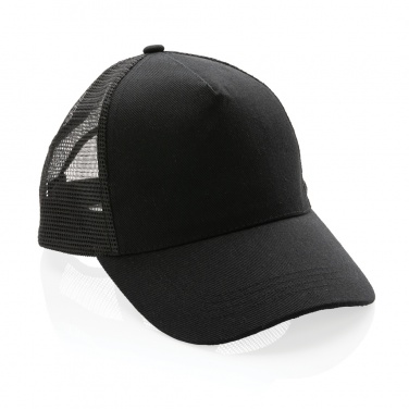 Logo trade advertising product photo of: Impact AWARE™ Brushed rcotton 5 panel trucker cap 190gr