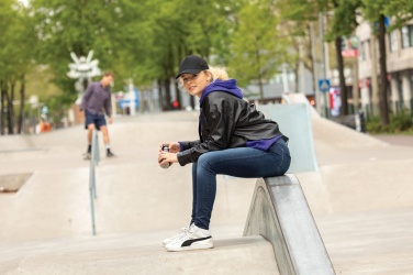 Logo trade advertising products picture of: Impact AWARE™ Brushed rcotton 5 panel trucker cap 190gr