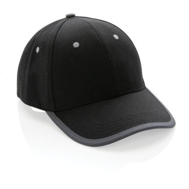 Logo trade promotional gift photo of: Impact AWARE™ Brushed rcotton 6 panel contrast cap 280gr