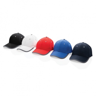 Logotrade corporate gift image of: Impact AWARE™ Brushed rcotton 6 panel contrast cap 280gr