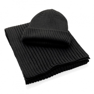 Logo trade promotional gift photo of: Impact AWARE™  Polylana® double knitted beanie