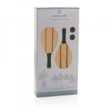 Logotrade business gift image of: Wooden frescobol tennis set