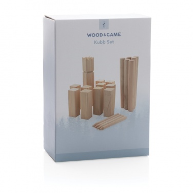Logo trade promotional items picture of: Wooden kubb set
