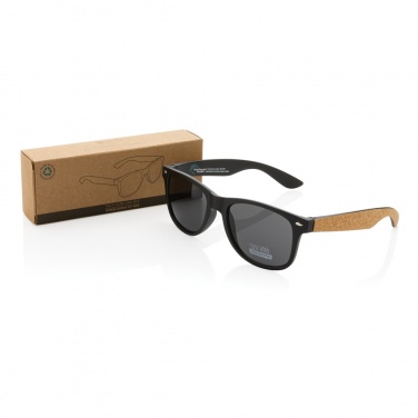Logotrade promotional product picture of: GRS recycled PC plastic sunglasses with cork