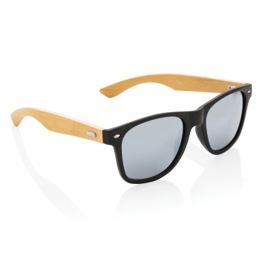 Logo trade promotional items picture of: Bamboo and RCS recycled plastic sunglasses