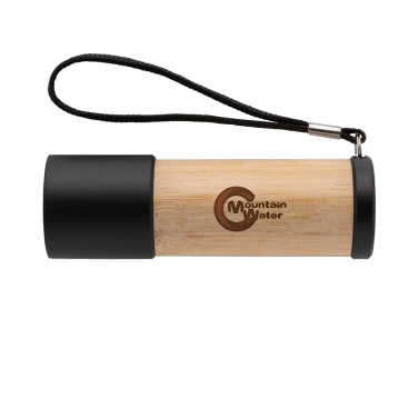 Logo trade promotional gift photo of: Bamboo and RCS certfied recycled plastic torch