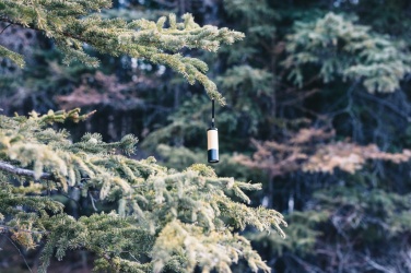 Logotrade promotional products photo of: Bamboo and RCS certfied recycled plastic torch