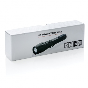 Logo trade promotional giveaways image of: Torch 10W Heavy duty CREE