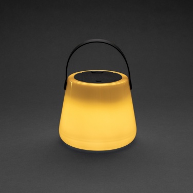 Logotrade promotional product picture of: SolarGlow RCS recycled ABS USB-rechargeable outdoor light