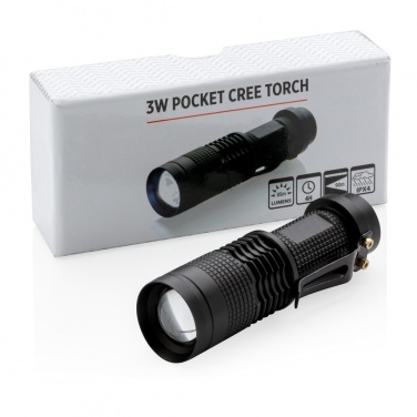 Logo trade advertising product photo of: 3W pocket CREE torch